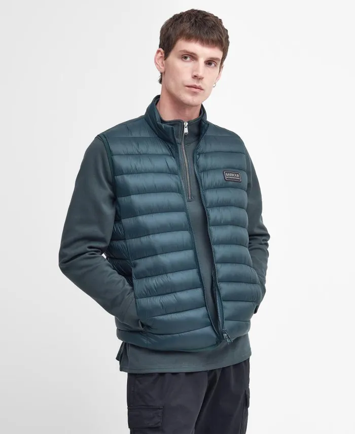 Tourer Reed Gilet Classic Black Men Barbour Gilets and Liners