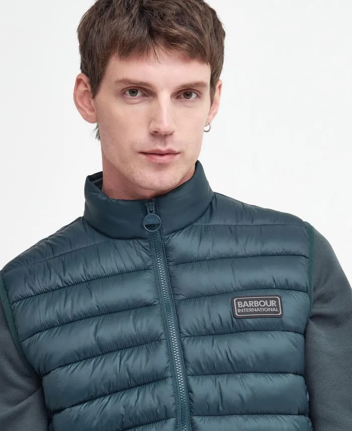 Tourer Reed Gilet Classic Black Men Barbour Gilets and Liners