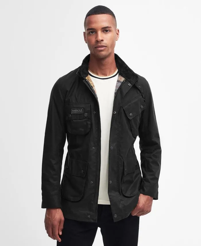 Tourer Slim International Waxed Jacket Beech Men Barbour Waxed Jackets