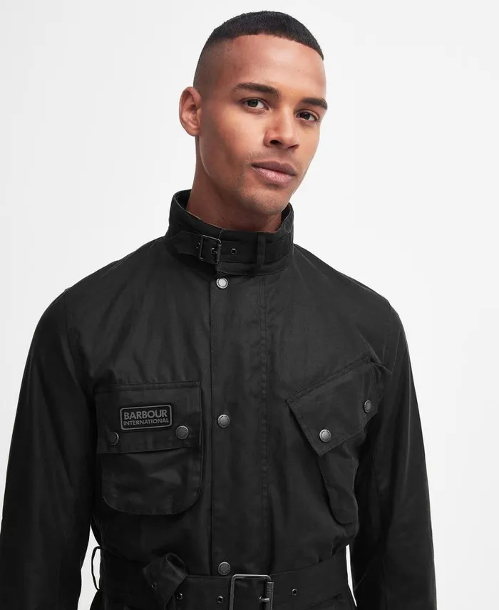 Tourer Slim International Waxed Jacket Beech Men Barbour Waxed Jackets