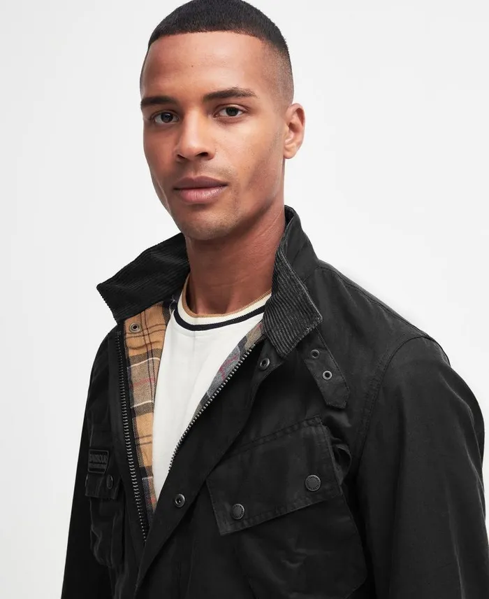 Tourer Slim International Waxed Jacket Beech Men Barbour Waxed Jackets