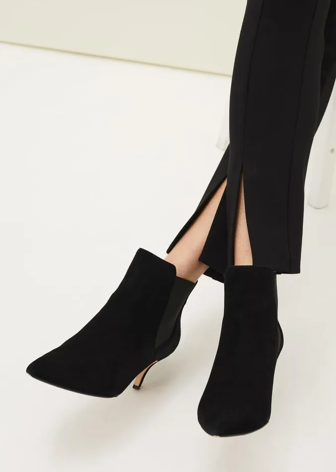 Trixie Split Front Ponte Leggings Black Women Phase Eight Trousers