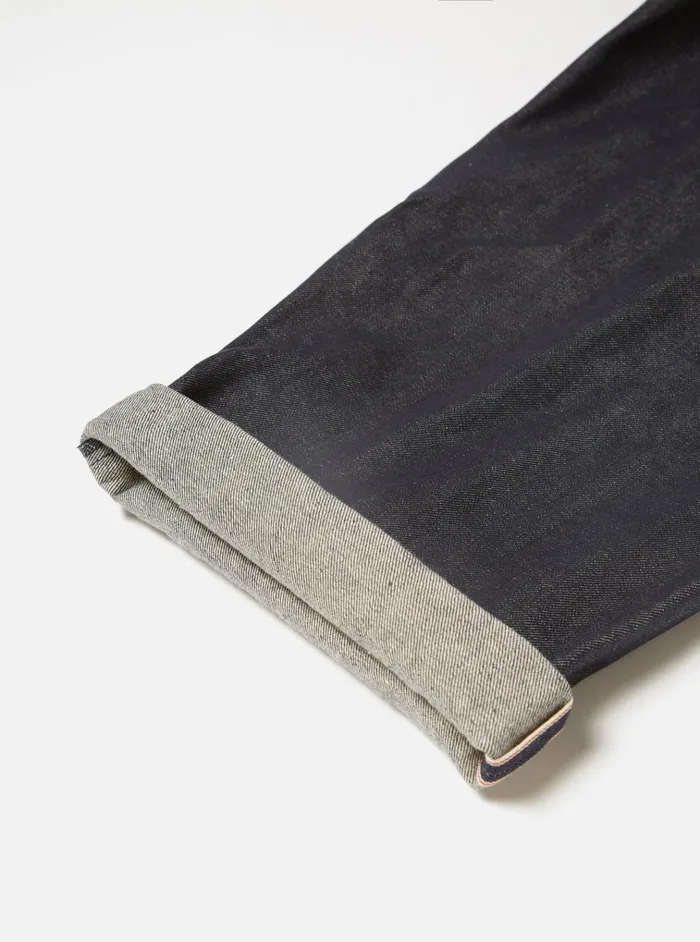 Trousers Men Universal Works Universal Works Military Chino In Indigo 13oz Selvedge Denim