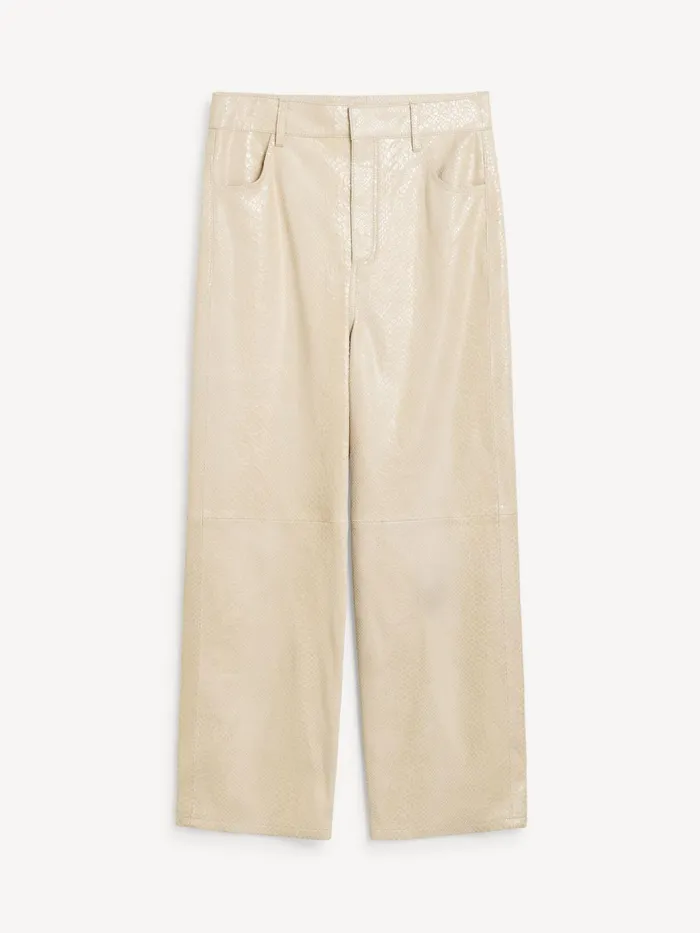 Trousers Women By Malene Birger Cailys Leather Trousers Nomad