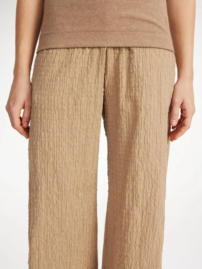 Trousers Women By Malene Birger Campine WideLeg Trousers Tannin