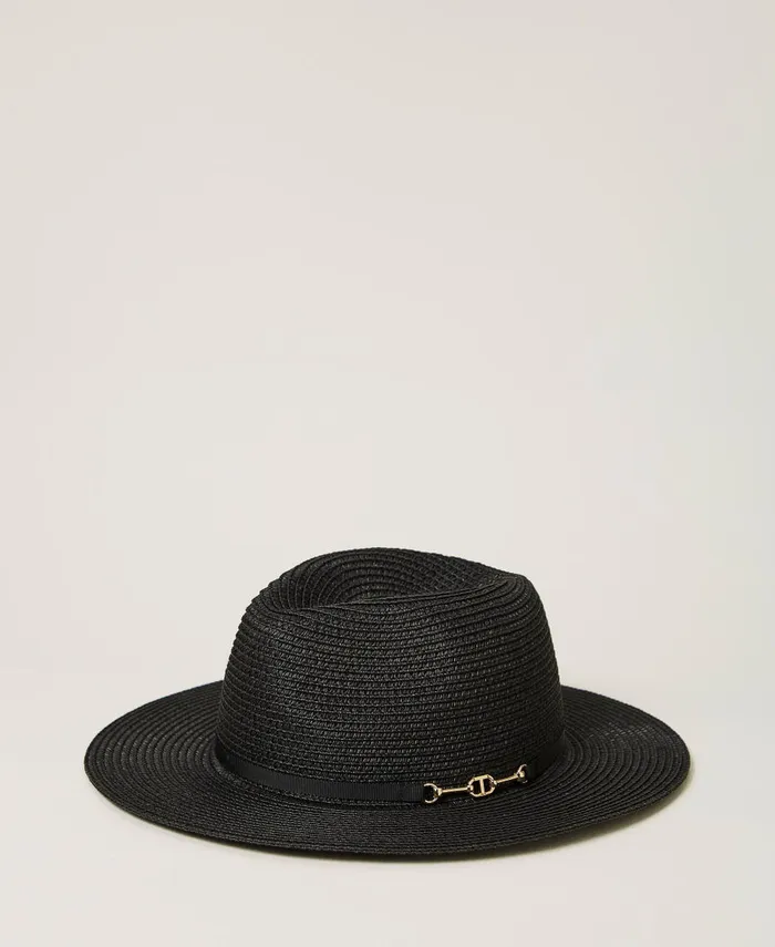 Twinset Hat With Oval T Clasp Black Women Hats