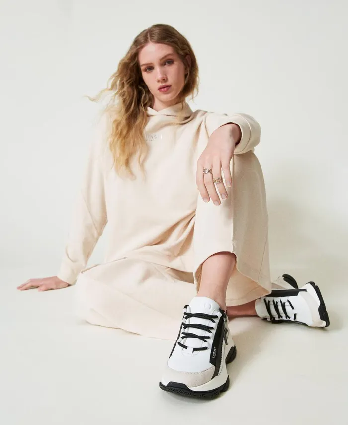 Twinset Running Trainers With Zip White Women Trainers Twinset Running Trainers With Zip White Women Trainers
