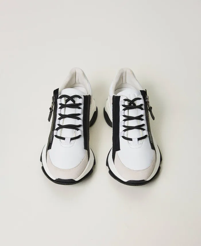 Twinset Running Trainers With Zip White Women Trainers Twinset Running Trainers With Zip White Women Trainers