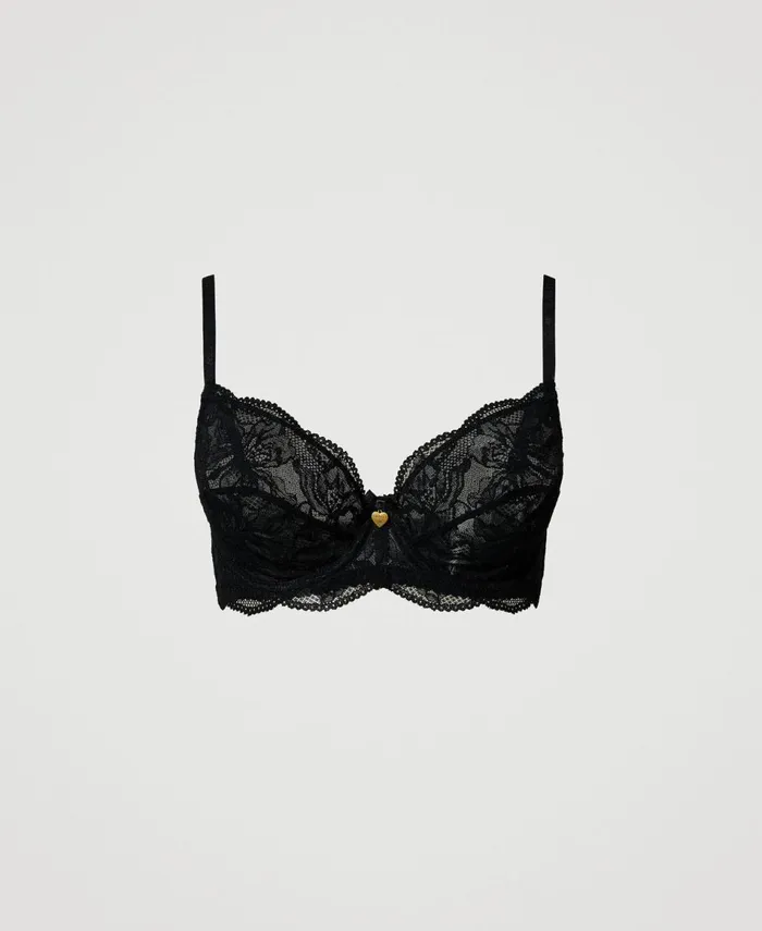 Twinset Underwired Lace Bra Black Women Underwear And Nightwear Twinset Underwired Lace Bra Black Women Underwear And Nightwear
