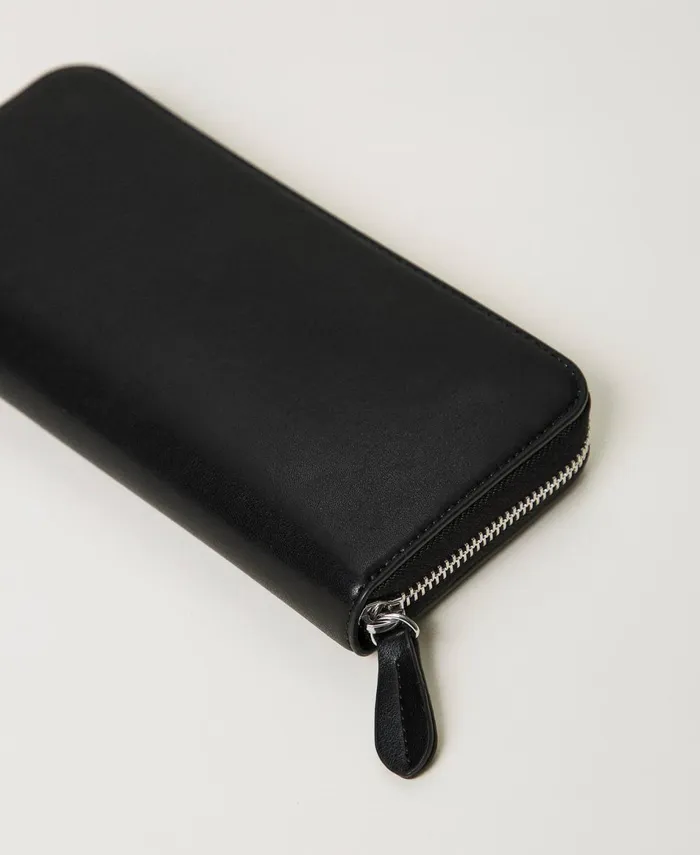 Twinset ZipAround Wallet With Studs Black Women Wallets And Keyrings Twinset ZipAround Wallet With Studs Black Women Wallets And Keyrings