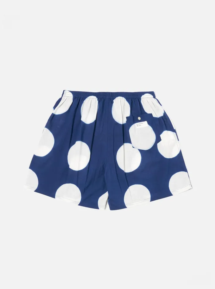 Underwear Men Universal Works Universal Works Boxer Short In Indigo Big Dot Print