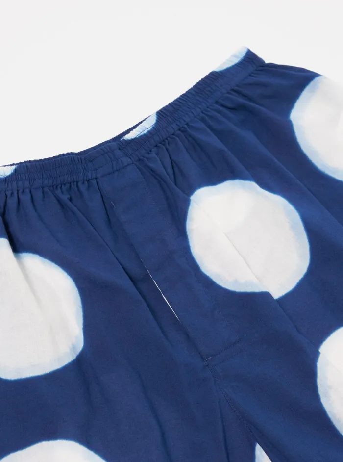 Underwear Men Universal Works Universal Works Boxer Short In Indigo Big Dot Print