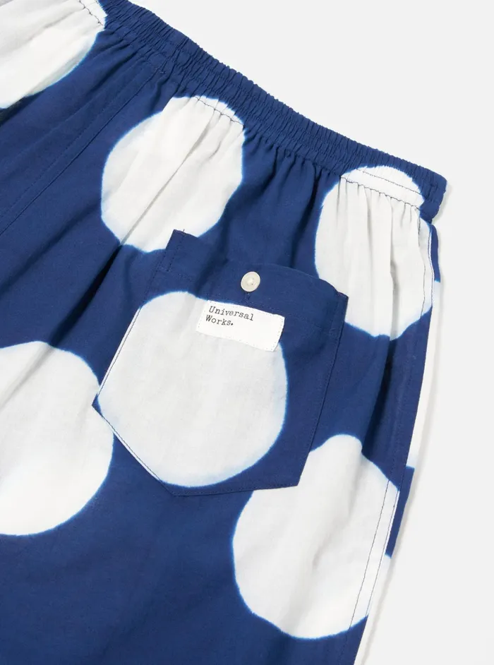Underwear Men Universal Works Universal Works Boxer Short In Indigo Big Dot Print