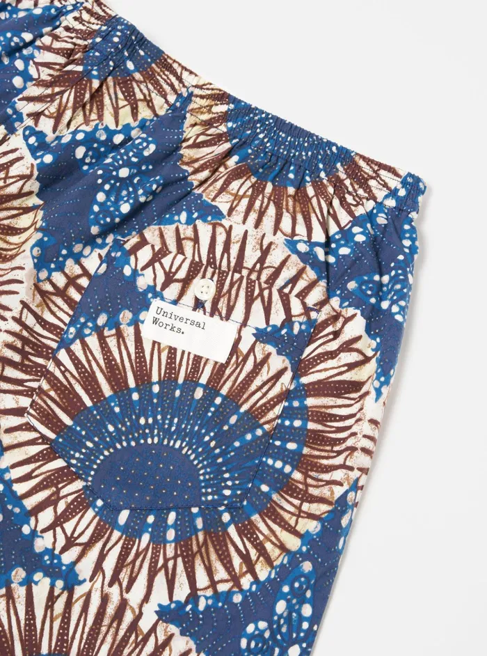 Underwear Men Universal Works Universal Works Boxer Short In Navy Hokkoh Print