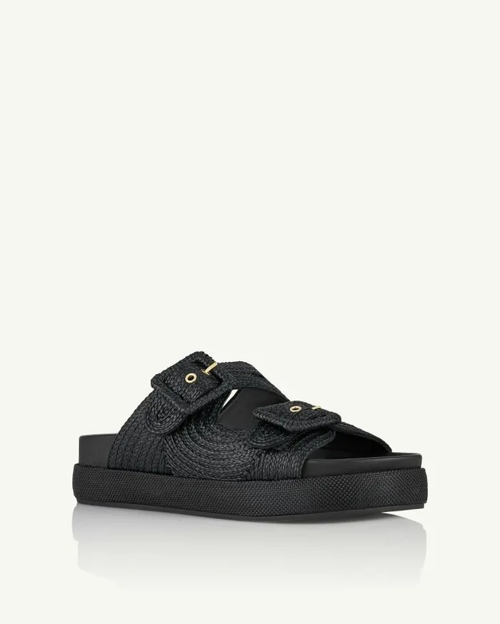 Vacanza Flat Black Women Aquazzura Flats