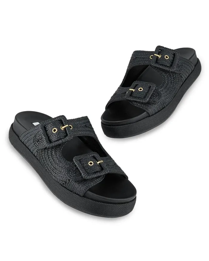 Vacanza Flat Black Women Aquazzura Flats Vacanza Flat Black Women Aquazzura Flats