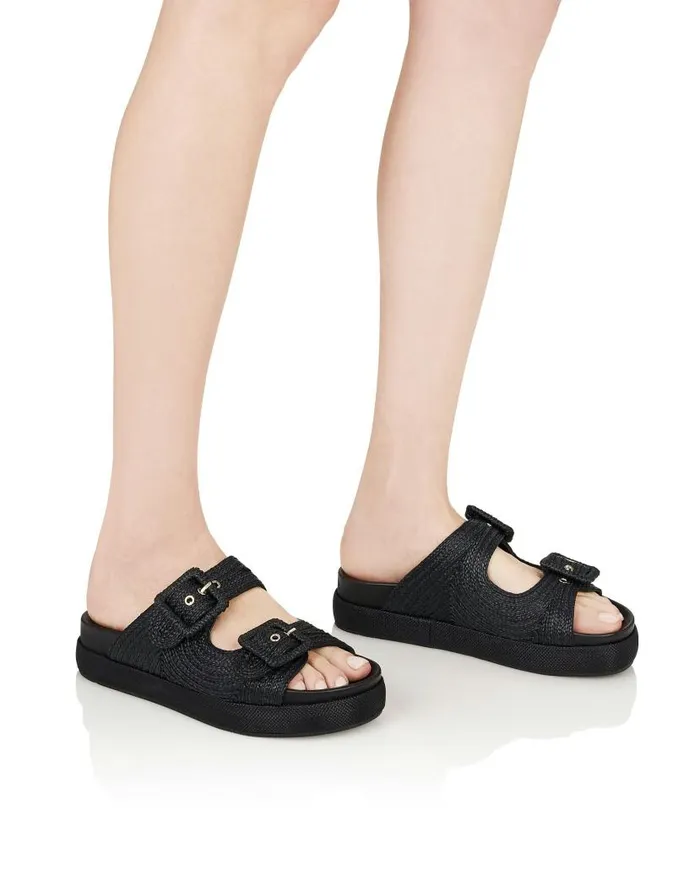 Vacanza Flat Black Women Aquazzura Flats Vacanza Flat Black Women Aquazzura Flats