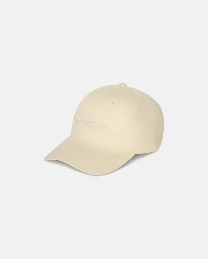 Val Logo Cap Creme WomenMen Nanushka Hats and Caps