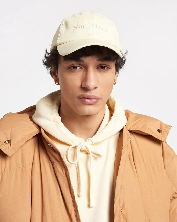 Val Logo Cap Creme WomenMen Nanushka Hats and Caps