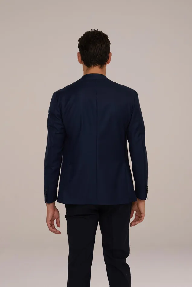 Van Laack Blazers Men Precious Virgin Wool Slim Fit Dark Blue Jacket Van Laack Blazers Men Precious Virgin Wool Slim Fit Dark Blue Jacket