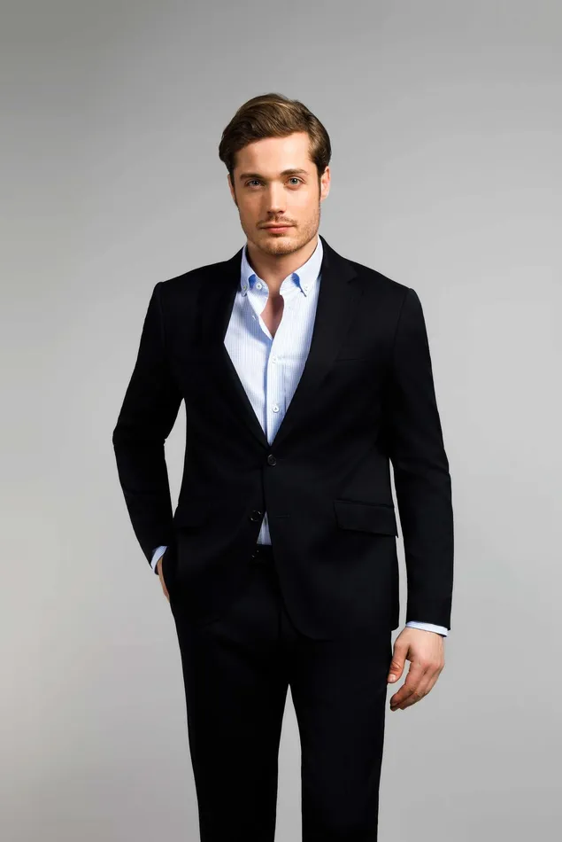 Van Laack Blazers Men Wool Jacket Slim Fit Navy
