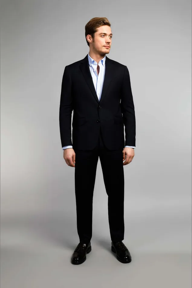 Van Laack Blazers Men Wool Jacket Slim Fit Navy Van Laack Blazers Men Wool Jacket Slim Fit Navy