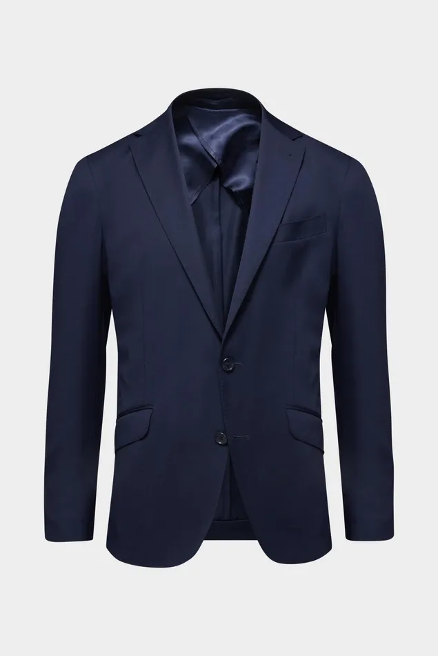 Van Laack Blazers Men Wool Jacket Slim Fit Navy Van Laack Blazers Men Wool Jacket Slim Fit Navy