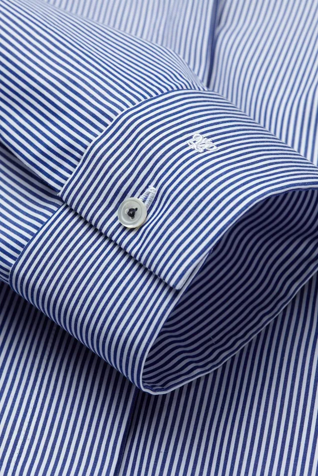 Van Laack Business Blouses Women Myra 8211 Striped Cotton 34 Sleeve Hybridshirt Van Laack Business Blouses Women Myra 8211 Striped Cotton 34 Sleeve Hybridshirt