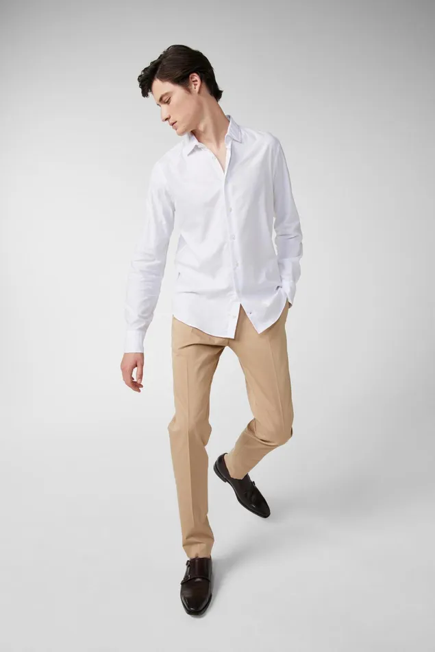 Van Laack Business Shirts Men Light Twill Shirt White Van Laack Business Shirts Men Light Twill Shirt White