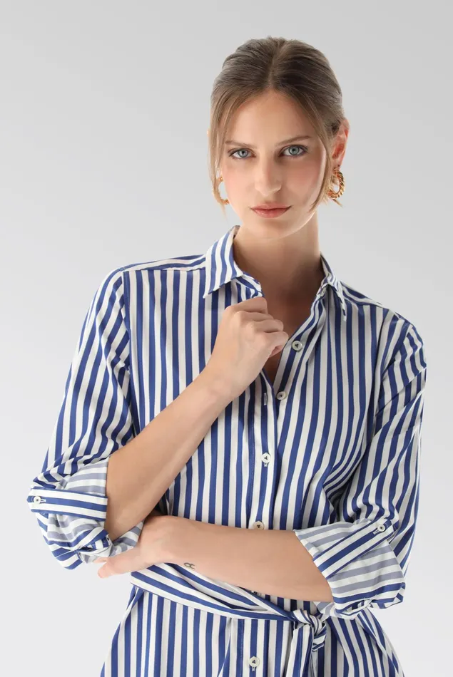 Van Laack Dresses and Skirts Women Striped Shirt Dress Van Laack Dresses and Skirts Women Striped Shirt Dress