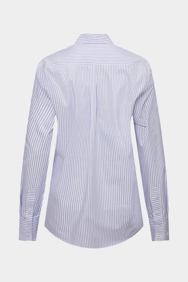 Van Laack Festive Blouses Women Striped Shirt With Back Yoke Van Laack Festive Blouses Women Striped Shirt With Back Yoke