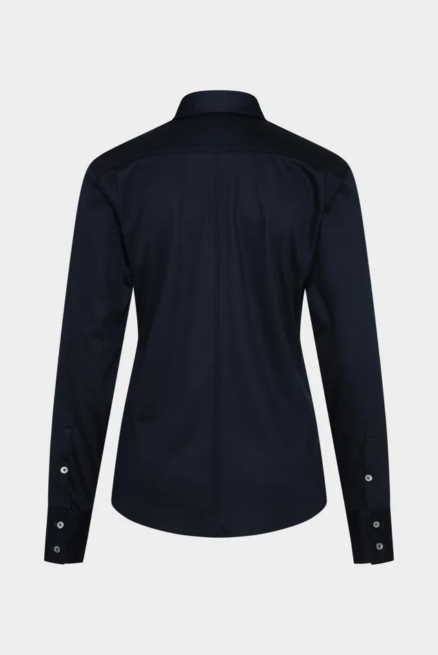 Van Laack Jersey Blouses Women Modern Fit Shirt Blouse Blue Van Laack Jersey Blouses Women Modern Fit Shirt Blouse Blue