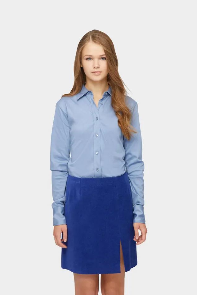 Van Laack Jersey Blouses Women Swiss Cotton Jersey Shirt Blouse Petrol Van Laack Jersey Blouses Women Swiss Cotton Jersey Shirt Blouse Petrol