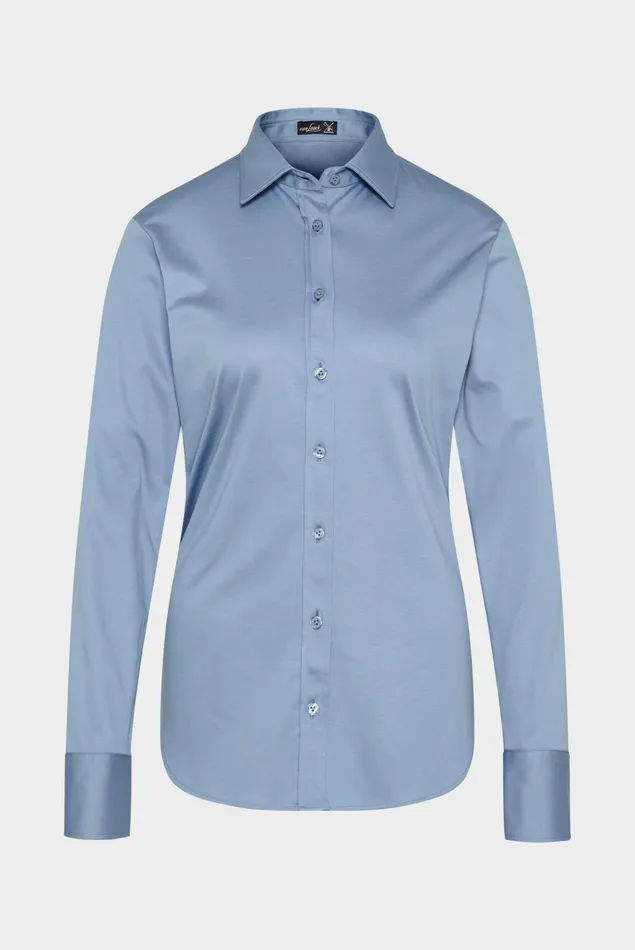 Van Laack Jersey Blouses Women Swiss Cotton Jersey Shirt Blouse Petrol Van Laack Jersey Blouses Women Swiss Cotton Jersey Shirt Blouse Petrol