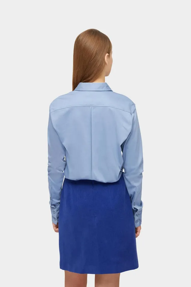 Van Laack Jersey Blouses Women Swiss Cotton Jersey Shirt Blouse Petrol Van Laack Jersey Blouses Women Swiss Cotton Jersey Shirt Blouse Petrol