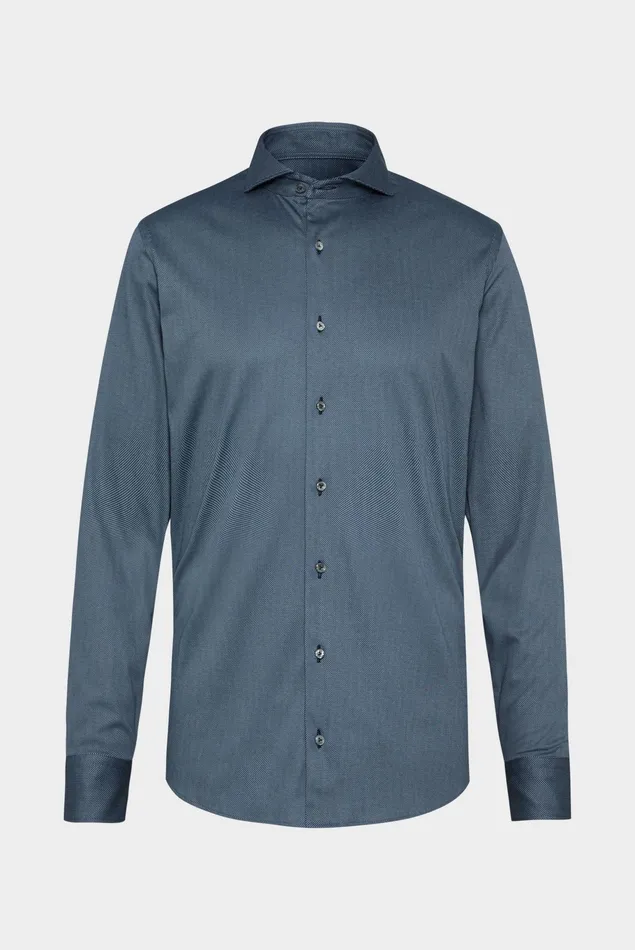 Van Laack Jersey Shirts Men Swiss Cotton Jersey Shirt Tailor Fit Petrol Van Laack Jersey Shirts Men Swiss Cotton Jersey Shirt Tailor Fit Petrol