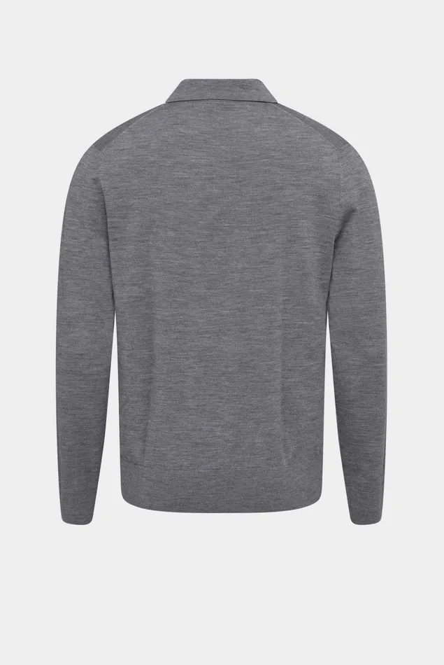 Van Laack Sweaters and Cardigans Men Knitted Longsleeve Poloshirt 100 Merino Wool Van Laack Sweaters and Cardigans Men Knitted Longsleeve Poloshirt 100 Merino Wool