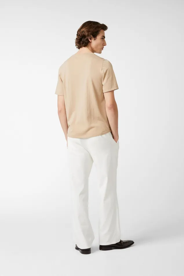 Van Laack TShirts Men Knittted Air Cotton Tshirt Beige Van Laack TShirts Men Knittted Air Cotton Tshirt Beige