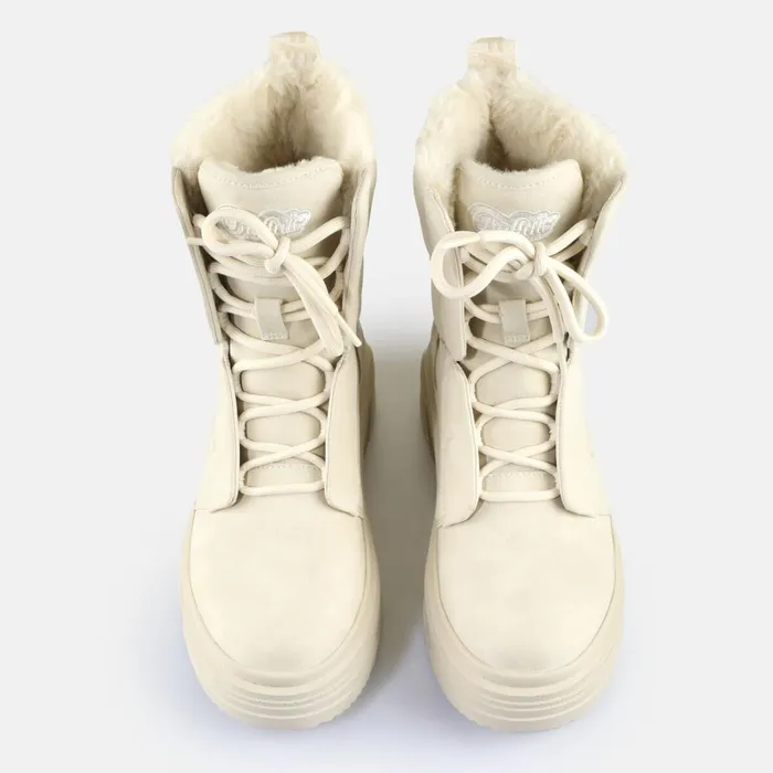 Vectra Lace Up Hi Warm Cream Buffalo Boots and AnkleBoots Vectra Lace Up Hi Warm Cream Buffalo Boots and AnkleBoots