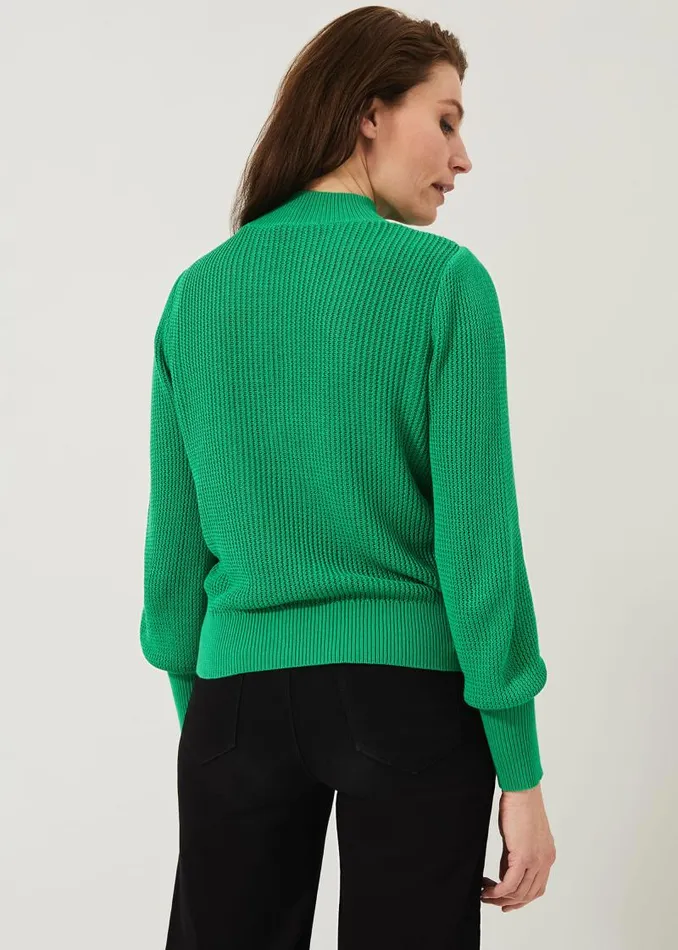 Venetia Ribbed Jumper Green Women Phase Eight Knitwear