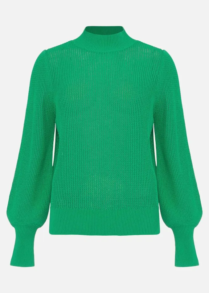 Venetia Ribbed Jumper Green Women Phase Eight Knitwear