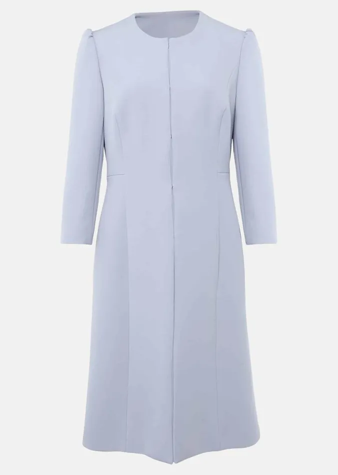 Venita Bow Long Jacket Light Cornflower Women Phase Eight Jackets