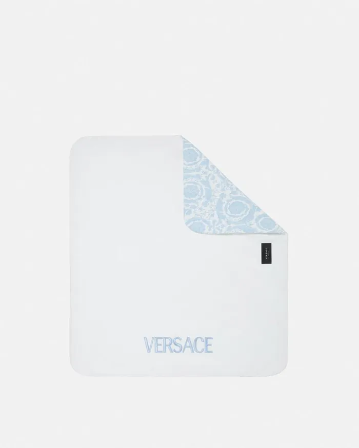 Versace Accessories Barocco Padded Baby Blanket Light Blue 8211 Children Versace Accessories Barocco Padded Baby Blanket Light Blue 8211 Children