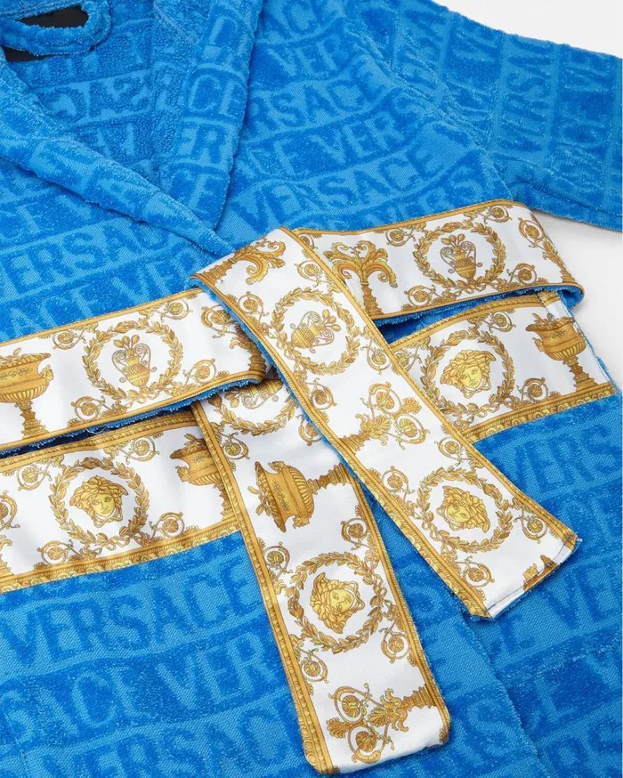Versace Accessories I Baroque Kids Bathrobe Light Blue 8211 Children Versace Accessories I Baroque Kids Bathrobe Light Blue 8211 Children