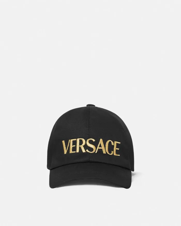 Versace Accessories Versace Logo Kids Baseball Cap Black 8211 Children