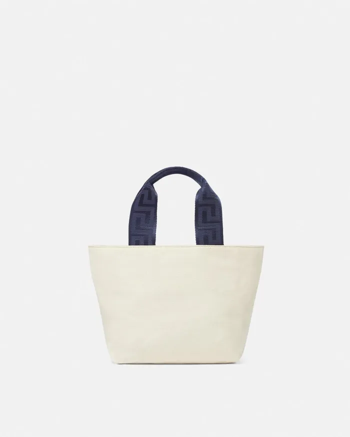 Versace Accessories Versace Nautical Logo Kids Tote Bag Bluebeige 8211 Children Versace Accessories Versace Nautical Logo Kids Tote Bag Bluebeige 8211 Children
