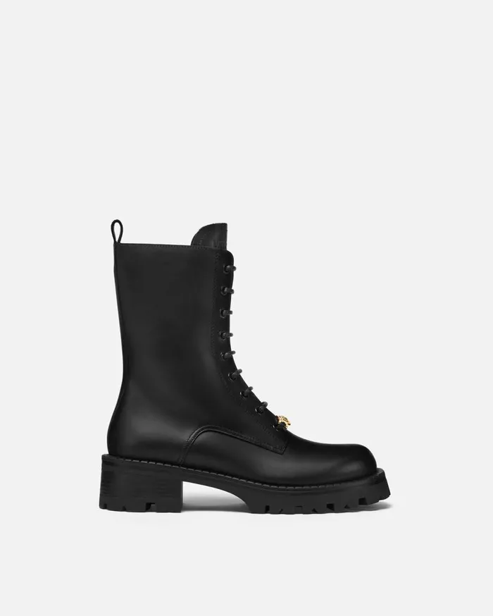 Versace Boots Medusa 03995 LaceUp Boots 35 Mm Blackgold 8211 Women