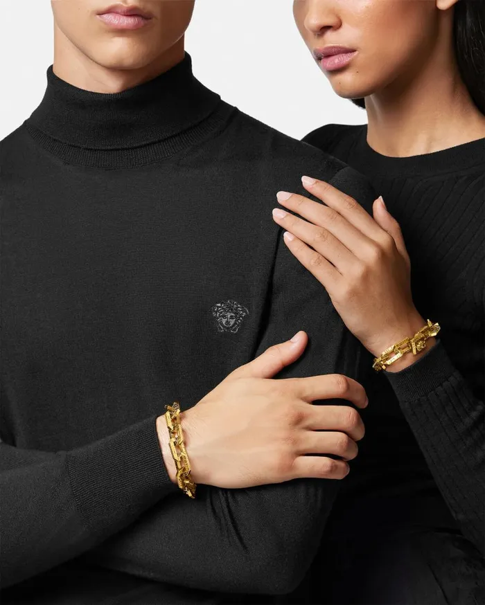 Versace Bracelets Greca Quilting Bracelet Light Gold 8211 WomenMen Versace Bracelets Greca Quilting Bracelet Light Gold 8211 WomenMen
