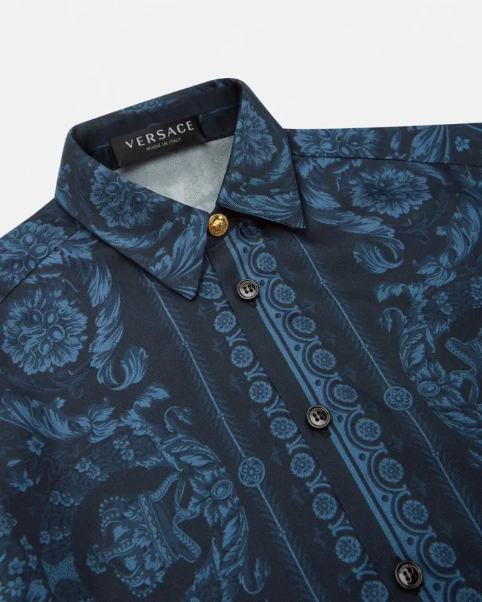 Versace Clothing Barocco Kids Silk Shirt Blueprint 8211 Children Versace Clothing Barocco Kids Silk Shirt Blueprint 8211 Children