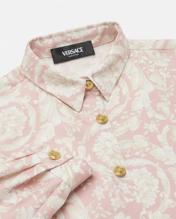 Versace Clothing Barocco Kids Silk Shirt Pinkprint 8211 Children Versace Clothing Barocco Kids Silk Shirt Pinkprint 8211 Children